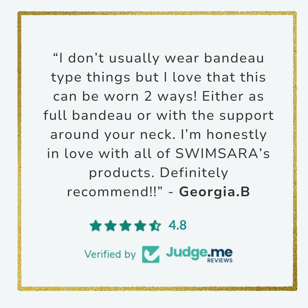 Tan Through Bandeau Set - Tropical Palm Green