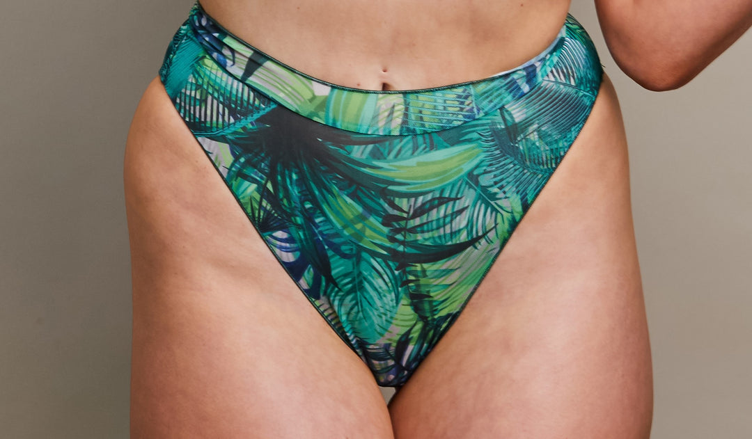 Tan Through Halter Bikini Set