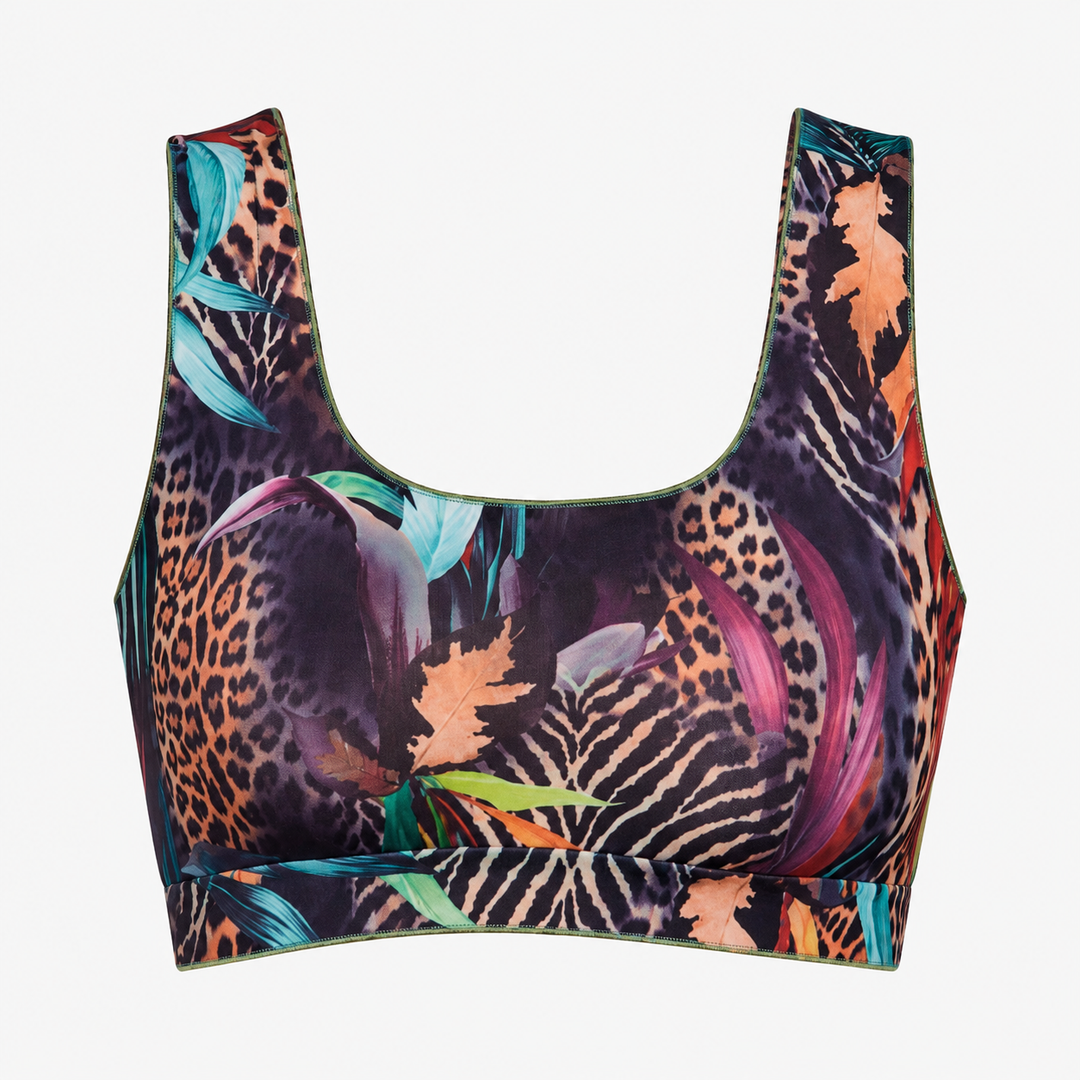 Tan Through Bikini Crop Top