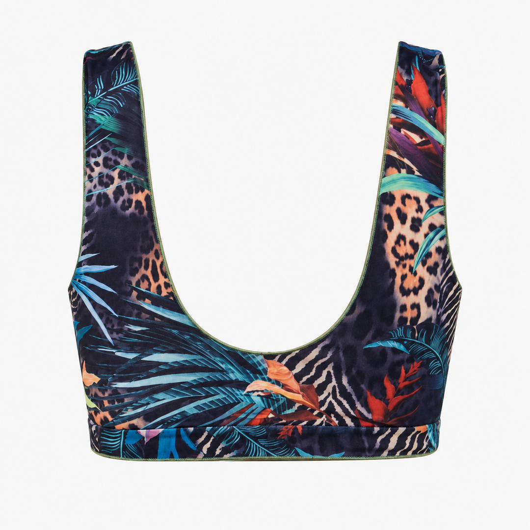Tan Through Bikini Crop Top