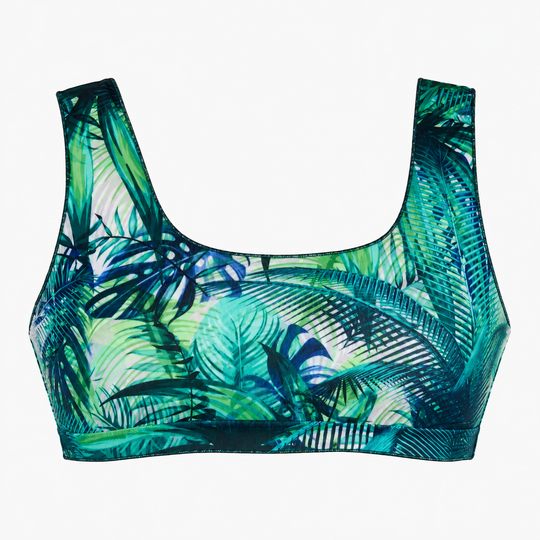 Tan Through Bikini Crop Top