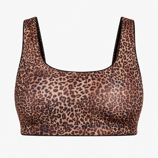 Tan Through Bikini Crop Top - Mini Feline