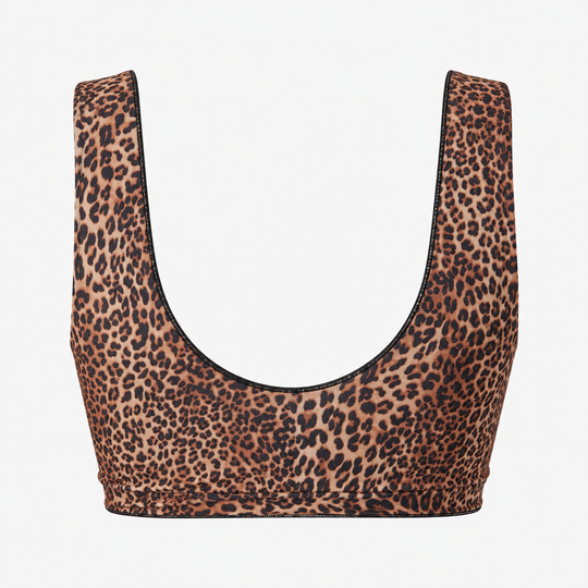 Tan Through Bikini Crop Top - Mini Feline