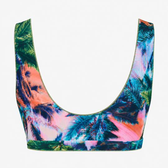 Tan Through Bikini Crop Top