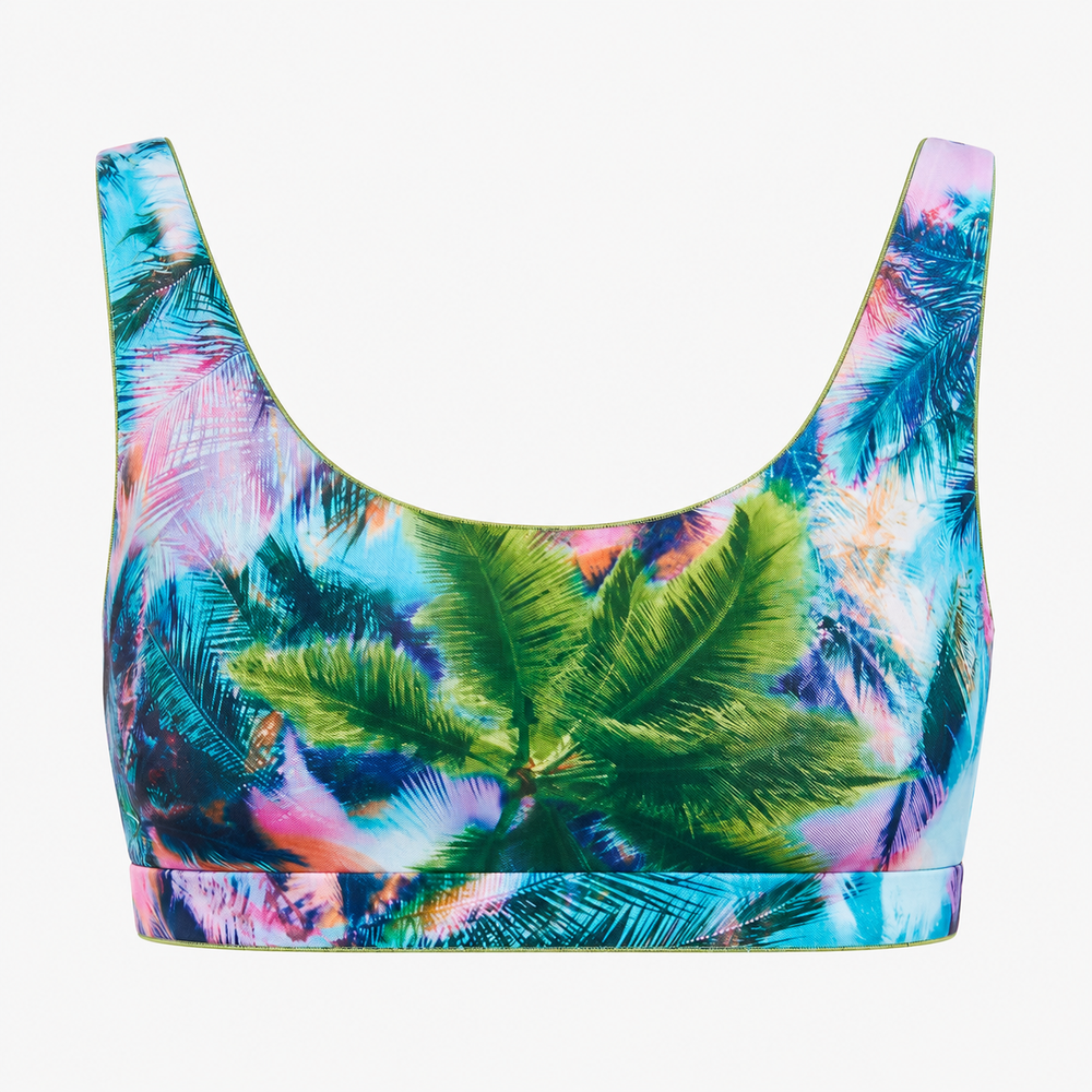 Tan Through Bikini Crop Top