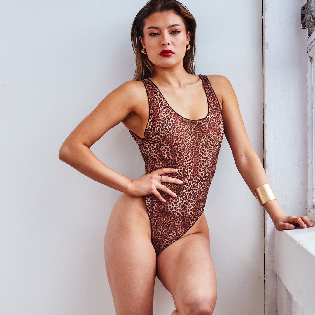 Tan Through Classic Swimsuit