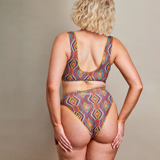 Back of Aztec bikini