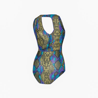 Tan Through Fitted Swimsuit