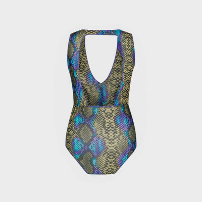 Tan Through Fitted Swimsuit