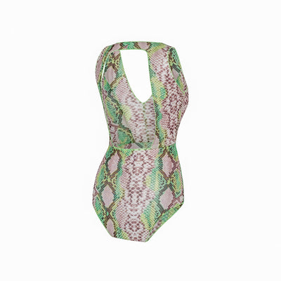Tan Through Fitted Swimsuit