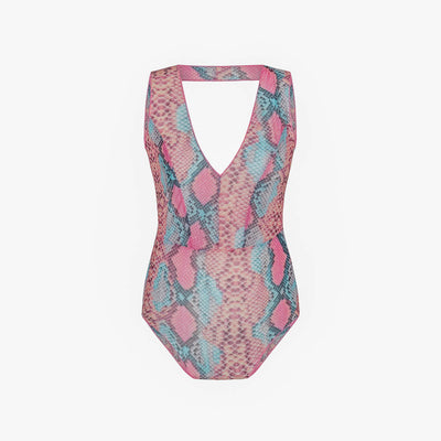 Tan Through Fitted Swimsuit