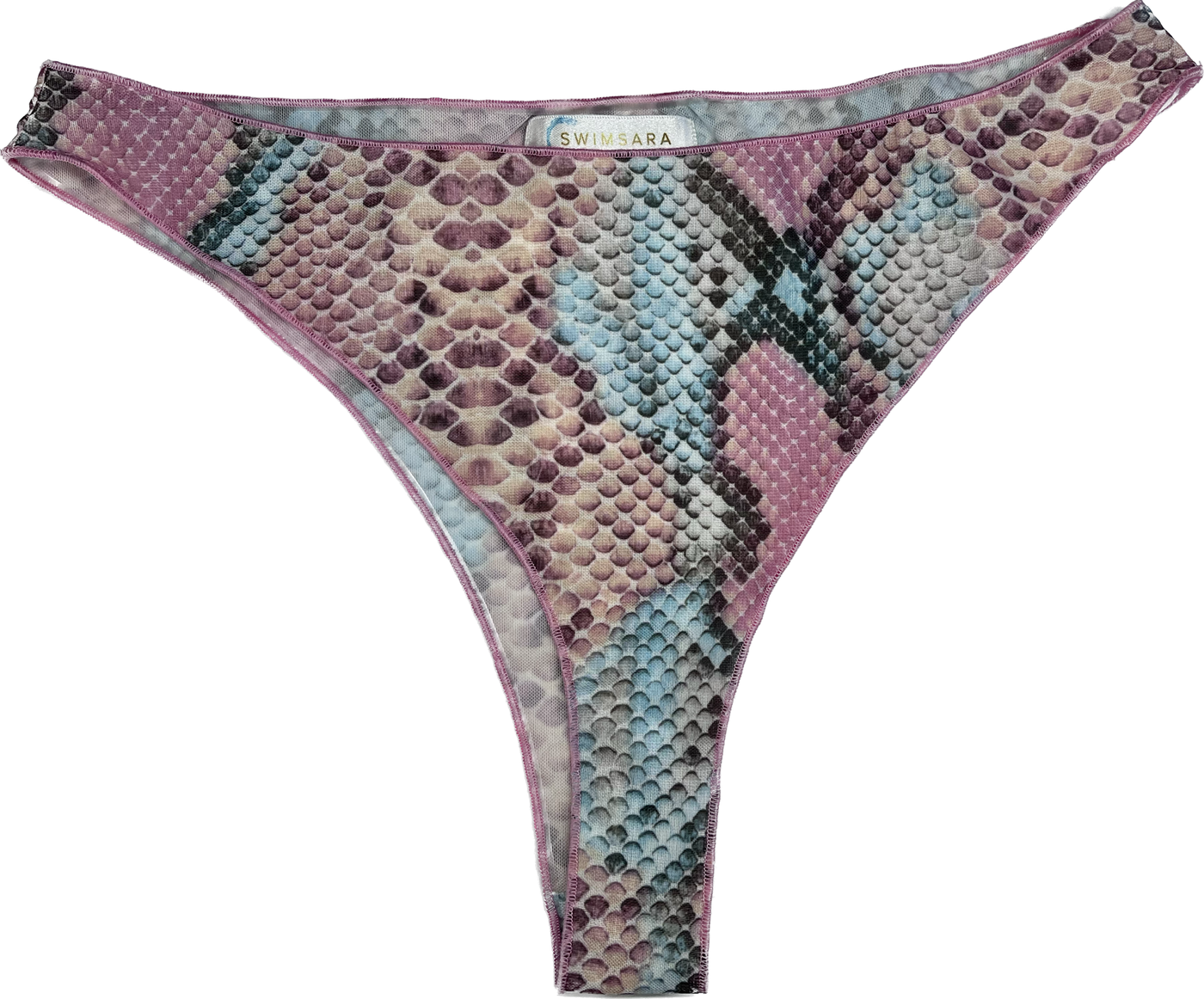 Tan Through Thong Bikini Bottom