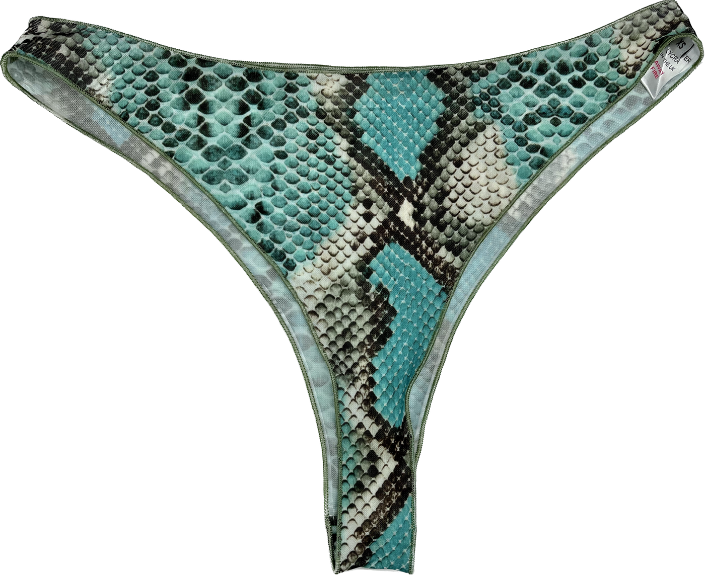 Tan Through Thong Bikini Bottom