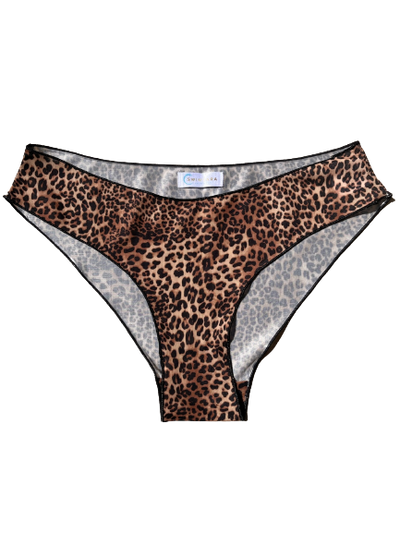 Tan Through Classic Bikini Bottoms - Mini Feline